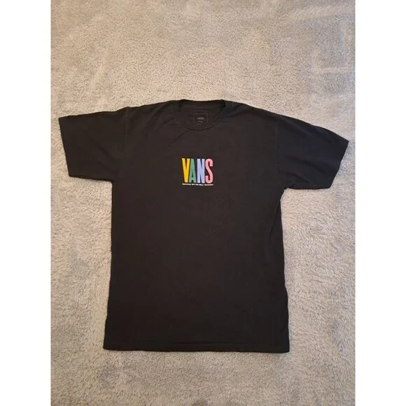 Vans Off The Wall Black Medium Graphic Tee - Picture 1 of 8